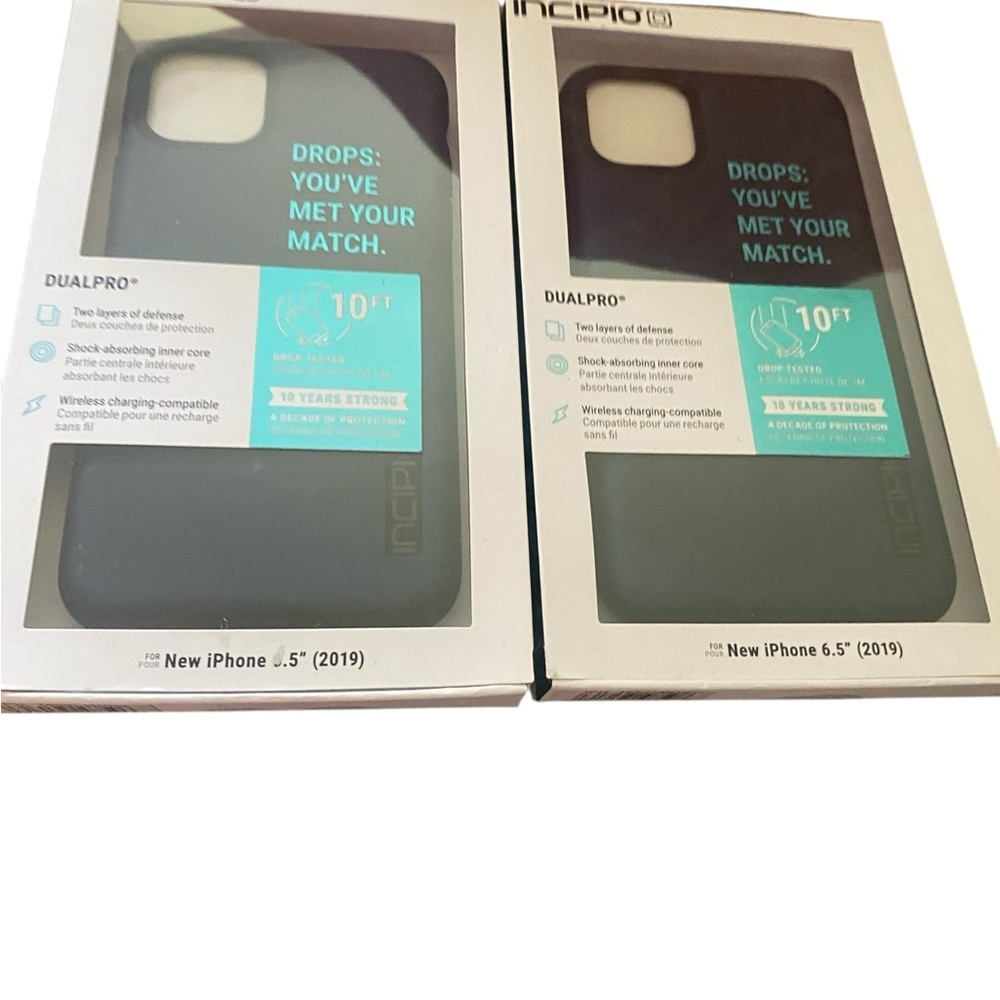Incipio DualPro Black Phone Case for iPhone 6.5" (2019)